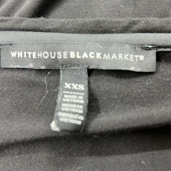 SzXXS White House Black Market Long Sleeve Boat Neck Tunic Black - Picture 6 of 6